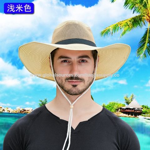Sun Hat For Men Summer Folding Hat For Men Sun Hat For Men Breathable Mesh  Large Cornered Straw Hat, Sun Helmet, Summer Hat, Strawhat - Buy China  Wholesale Straw Hat $3.1