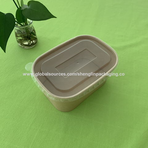 Double PE Lined 1300ml Hot Soup Bowl Disposable Microwavable