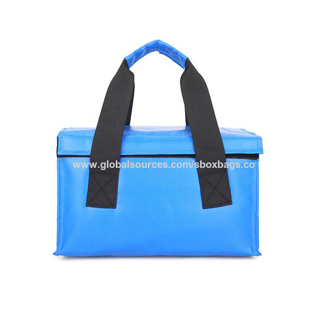 Bolsa ignífuga portátil para baterías de litio, a prueba de explosiones, de gran tamaño y resistente al agua.