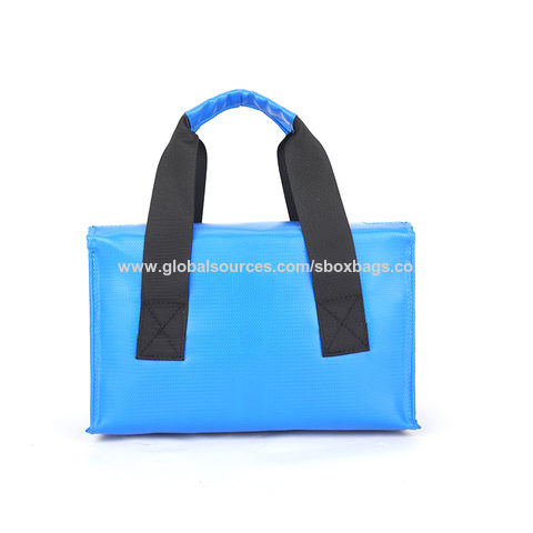 Bolsa ignífuga portátil para baterías de litio, a prueba de explosiones, de gran tamaño y resistente al agua.