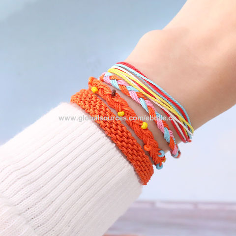 Ethnic Style Colorful Braided Hair Ropes Adjustable Bend Hair Band