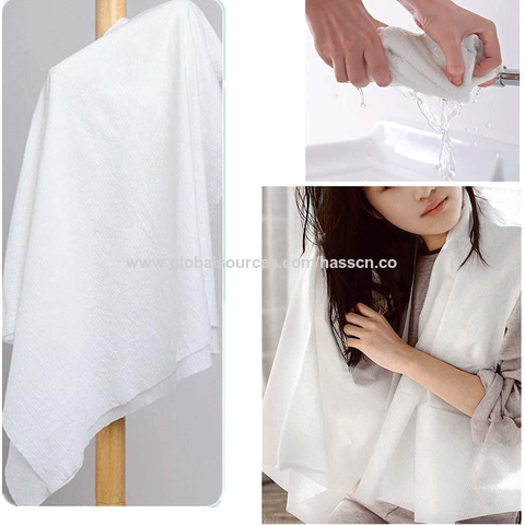 Quick Dry Eco-Friendly White Soft Nonwoven Disposable Bath Towel Body Towel  for Hotels, Travel, Beauty SPA - China Disposable Bath Towels and Nonwoven  Bath Towel price