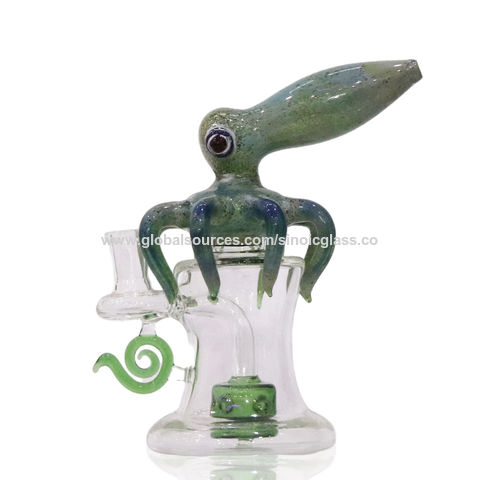 12 Sphere + Squid Percolator Glass Water Pipe