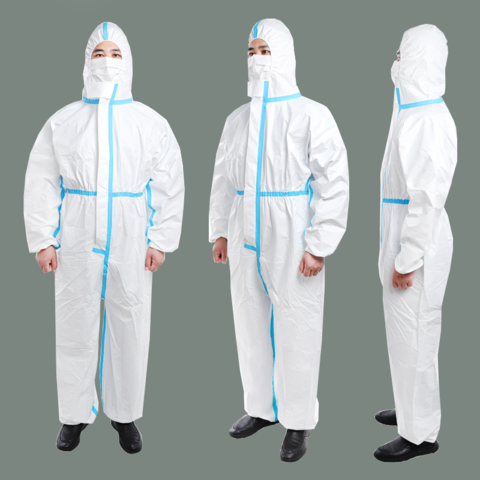 Type 5/6 White Color Waterproof Disposable Coveralls Clothing Safety Hazmat  Suit - China Type 6 Coverall and Type 5 Coverall price