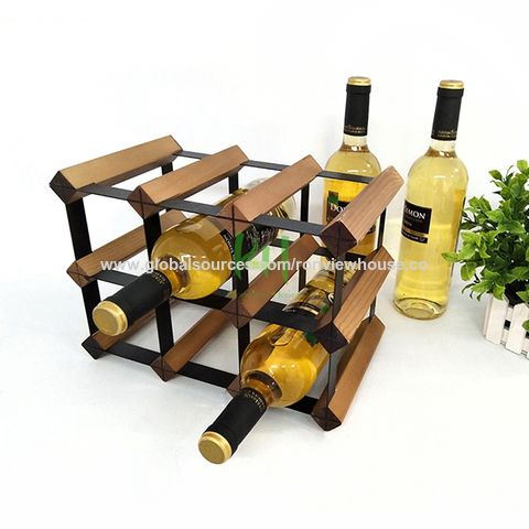 Casier à vin en bois, étagères à vin, rangement de vin, casier à 9 bouteilles, rangement horizontal
