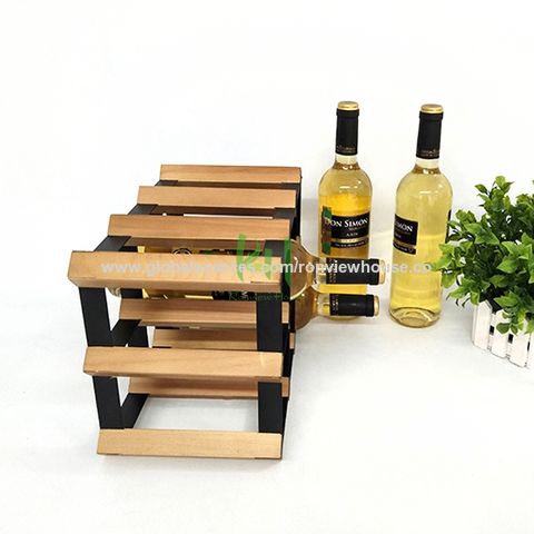 Casier à vin en bois, étagères à vin, rangement de vin, casier à 9 bouteilles, rangement horizontal