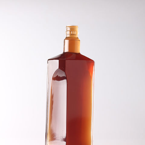 Amber Glass Tequila Bottle