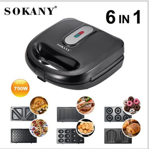 Automatic Toaster 2-Slice Breakfast Sandwich Maker Machine 700W 6