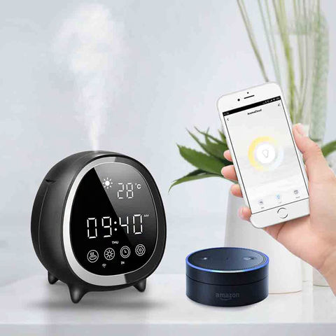 Tuya-despertador inteligente con WiFi para días de trabajo, reloj