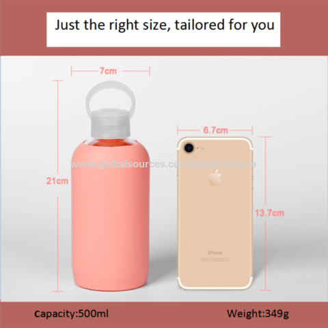 Buy Wholesale China Empty Glass Water Bottles Can Be Customized Silicone  Sleeves And Plastic Cap Custom Water Bottles & Silicone Water Bottle at USD  1.58