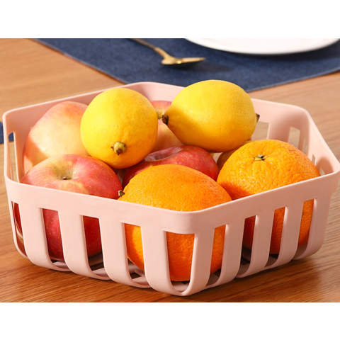 Cesto de armazenamento de frutas e legumes para cozinha, doméstico, oco, cesto de drenagem