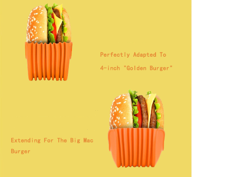2021 Amazon hot sell with high quality reusable BPA-free wholesale silicone adjustable burger holder supplier