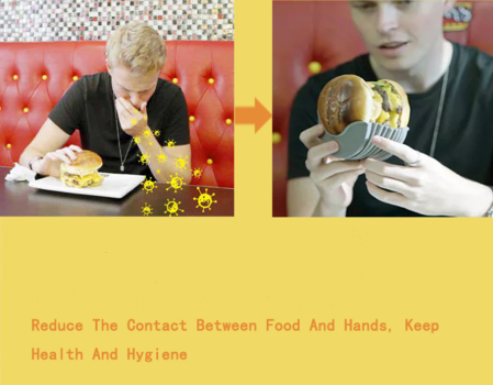 2021 Amazon hot sell with high quality reusable BPA-free wholesale silicone adjustable burger holder supplier
