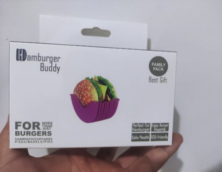 2021 Amazon hot sell with high quality reusable BPA-free wholesale silicone adjustable burger holder supplier