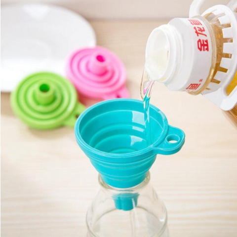 Embudo de cocina al por mayor, ideal para aceite, champú y juegos de herramientas de baño