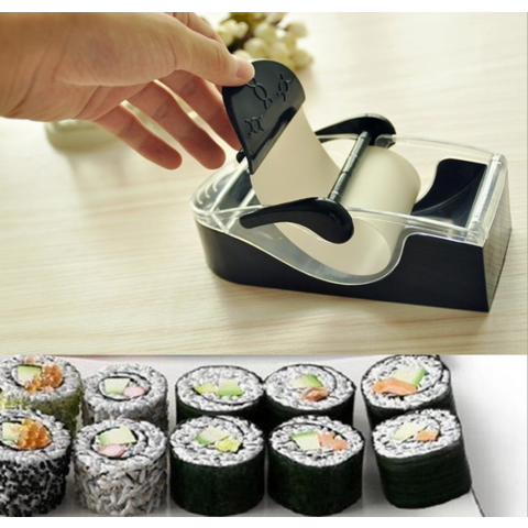 Venta al por mayor 2022 de utensilios de cocina para el hogar, nuevo diseño, fabricador de sushi de plástico hecho a mano, alta demanda