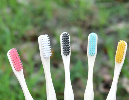 Pailles en bambou naturel 5 pailles + 1 brosse. Prix: 500 DA (6 Pièces