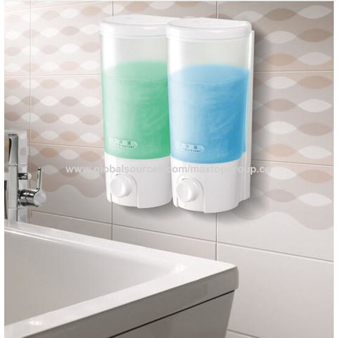 Distributeur et organisateur de pompe de douche murale à 3 têtes pour salle  de bain - Contient shampoing, savon, revitalisant, gel douche, lotion 
