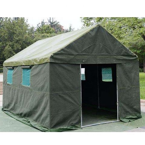 Military Tent Pop Up Tent Steel Frame Outdoor Army Canvas Tent 