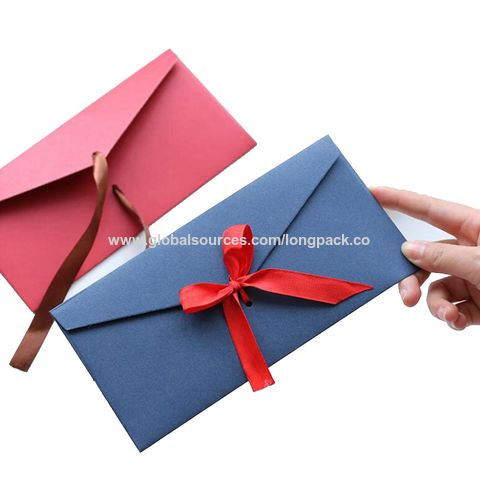 Achetez en gros Enveloppe Cadeau, Porte-carte Papier Personnalisé Avec  Ruban Chine et Enveloppe à 0.05 USD