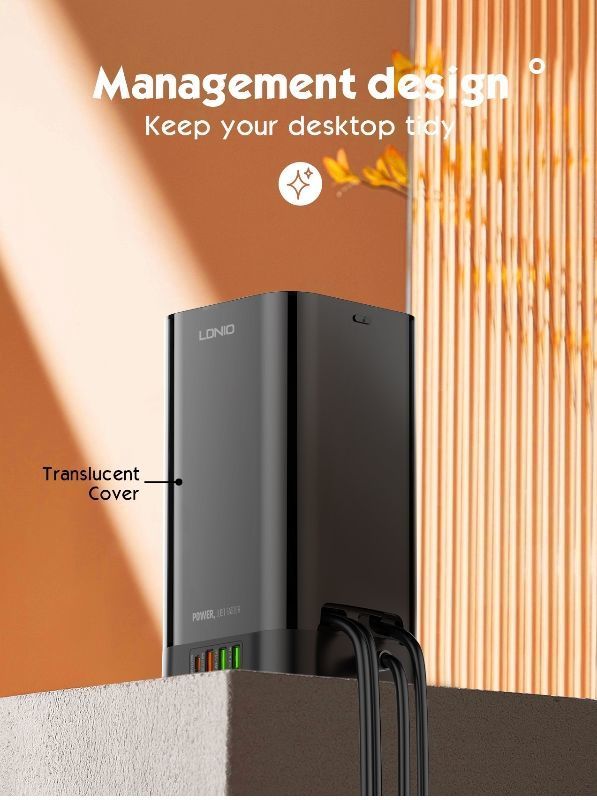 LDNIO SKW6457 UK Power Strip 6 Outlet USB Tower Extension Power Socket 15W Wireless charger Socket supplier
