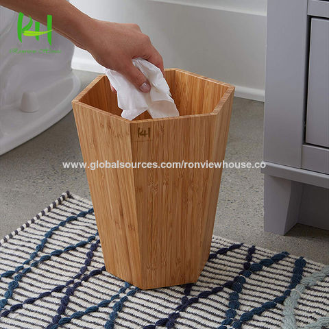 Compostable Round Recycle Bamboo Fiber Food Waste Bin Kitchen Cheap Compost  Bins for Kitchen Counter - China Trash and Waste Compost Bin price