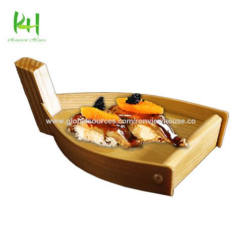 Bamboo Sushi Boat Trays