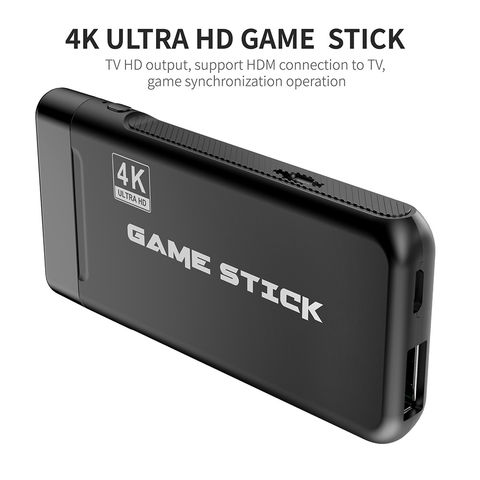 Game Stick 4K, original, 10000 + Jogos, Console, 2.4G, Dual Handle Sem –  Minha loja