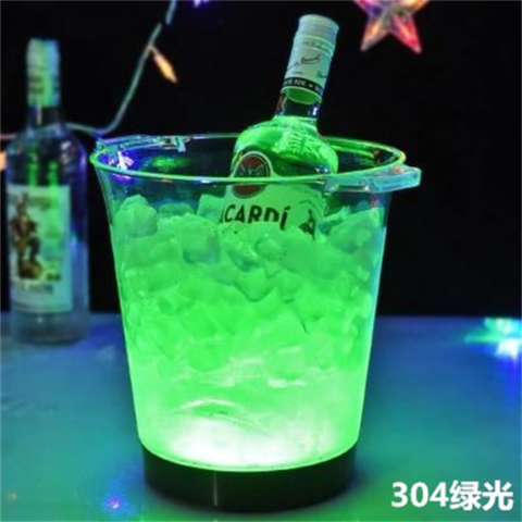 Seau à Glace Lumineux LED - Polypropylène Alimentaire - Pour Fête, Boîte, Intérieur/Extérieur