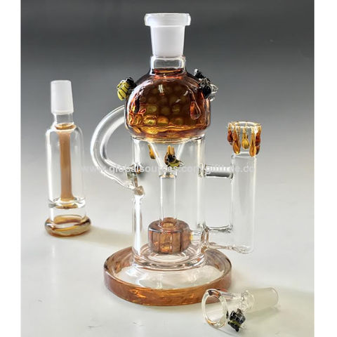 Dropshipping Glass Bong Dab Rig Recycler Perc Water Pipe Hookahs Straight  Tube Bubbler Pipes For Smoking From Volcanee, $21.2