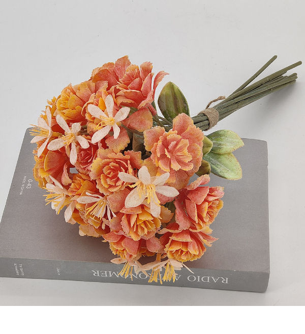 36cm artificial rose flower bouquet for pot, Valentine's day decor, wedding and home decor supplier