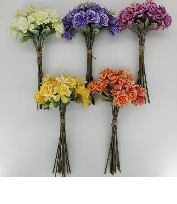 36cm artificial rose flower bouquet for pot, Valentine's day decor, wedding and home decor supplier