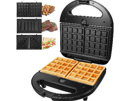 Buy Wholesale China Anbolife 5-in-1 Detachable Sandwich Maker Triangle  Waffle Grill Donut Plate Optional Waffle Maker & Sandwich Maker at USD 8.5