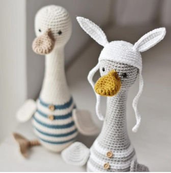 Goose Alpaca Handmade Amigurumi Knitting Crochet Doll Stuffed Animal Toy from China Factory supplier