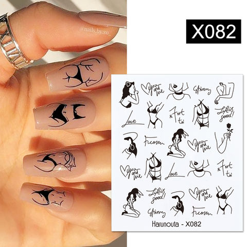 3D Flower Leaf Nail Stickers Glitter Painted Colorful Slider Spring Decals,  in 2023