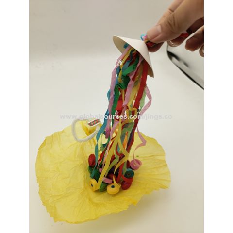  50 Pcs Throw Streamers Colorful Hand Held Streamer No