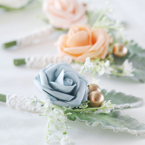 Blumen-Anstecknadel, modische Bräutigam-Hochzeitsanzug-Dekoration, künstliche Blumen-Korsage-Anstecknadel