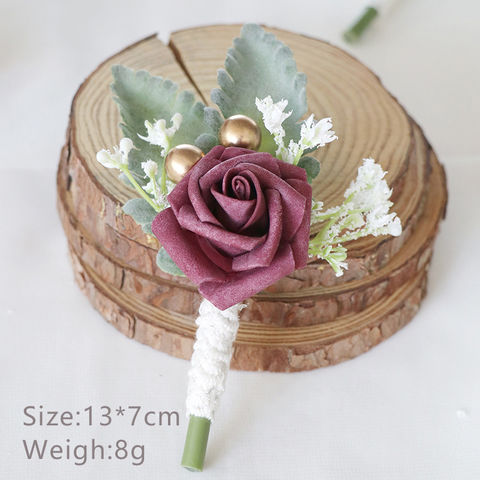 Blumen-Anstecknadel, modische Bräutigam-Hochzeitsanzug-Dekoration, künstliche Blumen-Korsage-Anstecknadel
