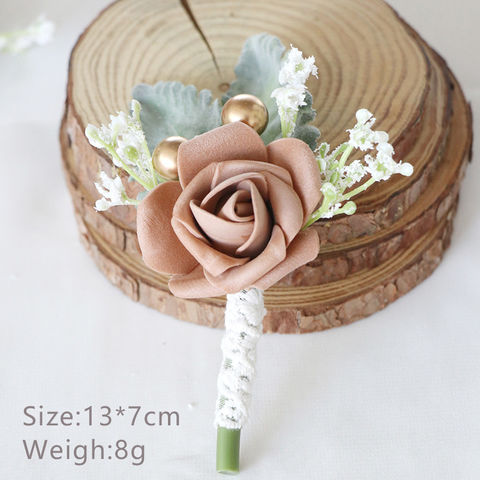 Blumen-Anstecknadel, modische Bräutigam-Hochzeitsanzug-Dekoration, künstliche Blumen-Korsage-Anstecknadel