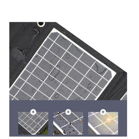 Placa Solar Portatil 60w, Plegable, Monocristalino Con Control