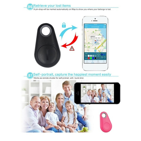 Smart Bluetooth BT 4.0 GPS Tracker- Key Finder Locator For Children Dogs  APP Control Compatible Wireless Anti-lost Alarm Sensor Devices