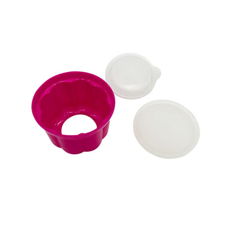 Reusable Plastic Dessert Ice Cream Cups Bowls Mold with Lids