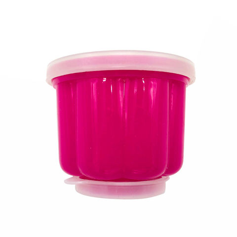 Reusable Plastic Dessert Ice Cream Cups Bowls Mold with Lids