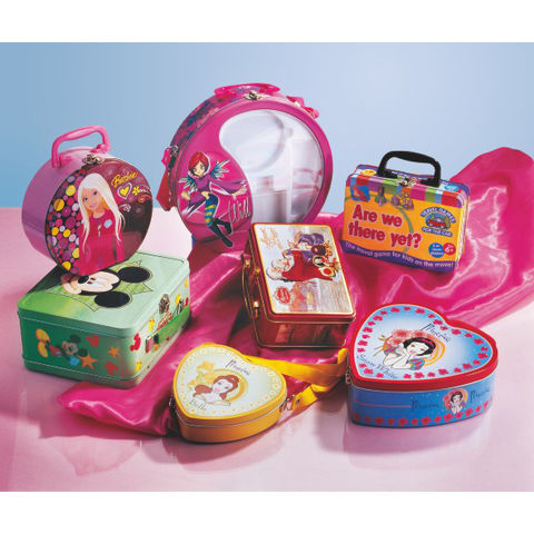 4Pcs Cookie Tins with Lids Round Cookie Tins Candy Boxes Party Cookie Boxes  Gift Boxes