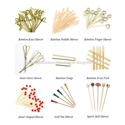 Cheap Disposable BBQ Crafts Natural Bamboo Skewers/Sticks with Decorative  Pink Flower - China Eco-Friendly Bamboo Skewers and Portable Bamboo Skewers  price