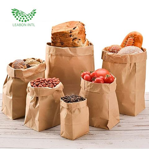 Brown Kraft Paper Flat Bottom Pouch EU Compliant Packaging Wholesale