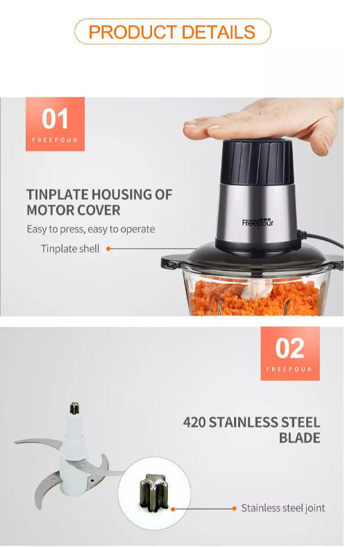 Buy Wholesale China 2022 Mini Food Processor ,electric Chopper For