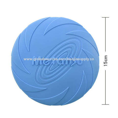 Frisbee para perros, juguete interactivo para mascotas, Frisbee flotante resistente a mordidas, entrenamiento de recuperación