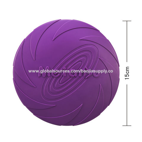 Frisbee para perros, juguete interactivo para mascotas, Frisbee flotante resistente a mordidas, entrenamiento de recuperación