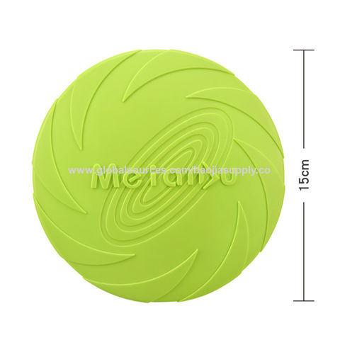 Frisbee para perros, juguete interactivo para mascotas, Frisbee flotante resistente a mordidas, entrenamiento de recuperación